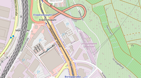 KFZ Werkstatt auf Satellitenbild
