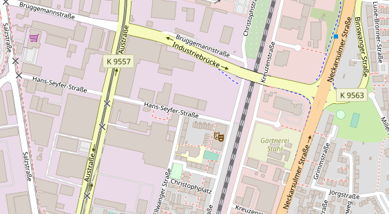 KFZ Werkstatt auf Satellitenbild