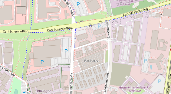 KFZ Werkstatt auf Satellitenbild