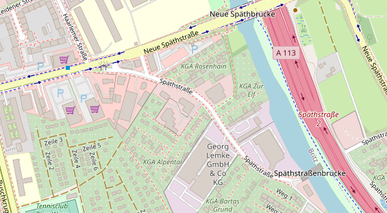 KFZ Werkstatt auf Satellitenbild