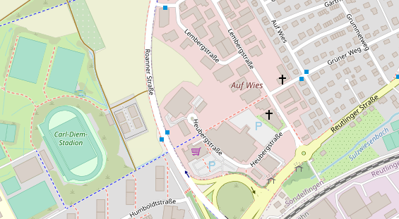 KFZ Werkstatt auf Satellitenbild