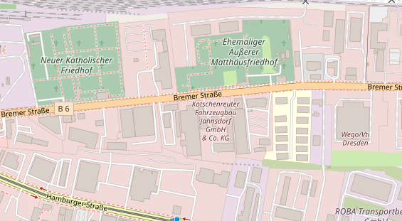 KFZ Werkstatt auf Satellitenbild