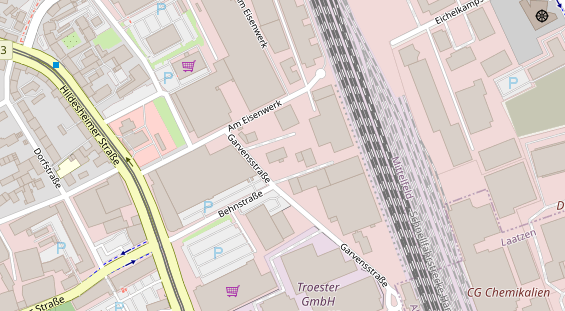 KFZ Werkstatt auf Satellitenbild
