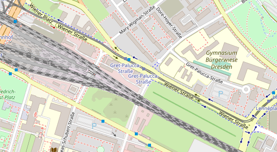 KFZ Werkstatt auf Satellitenbild