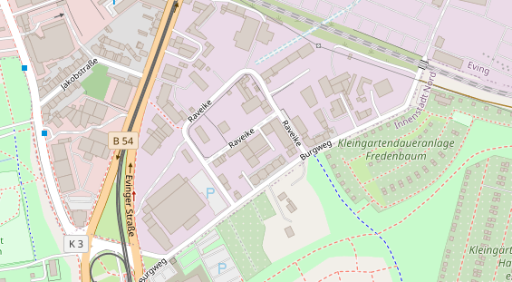 KFZ Werkstatt auf Satellitenbild