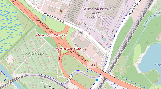 KFZ Werkstatt auf Satellitenbild
