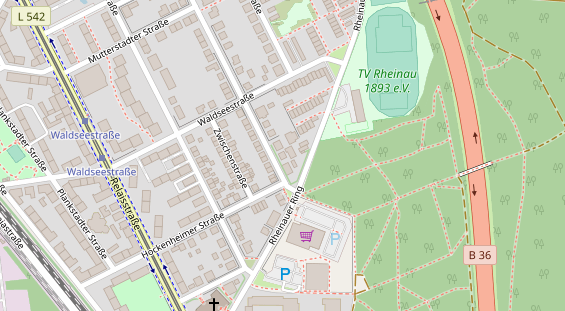 KFZ Werkstatt auf Satellitenbild