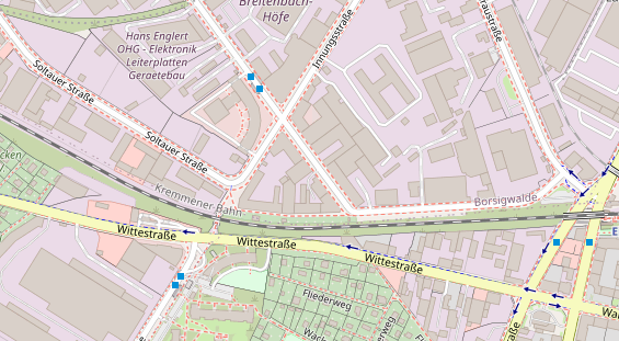 KFZ Werkstatt auf Satellitenbild