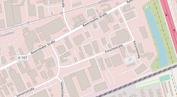 KFZ Werkstatt auf Satellitenbild