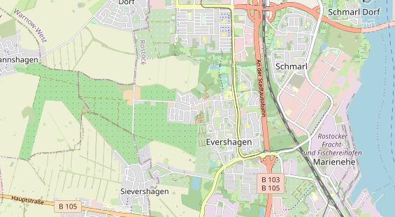 KFZ Werkstatt auf Karte