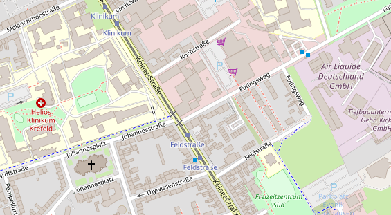 KFZ Werkstatt auf Satellitenbild