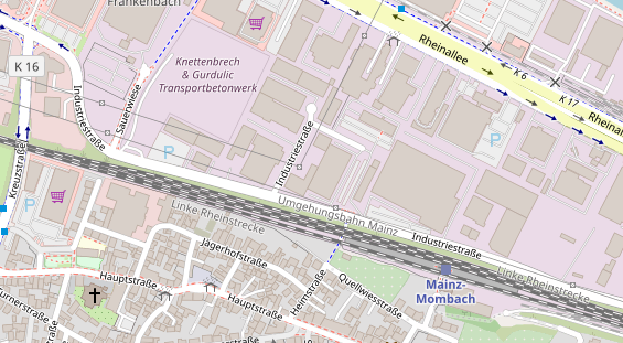 KFZ Werkstatt auf Satellitenbild
