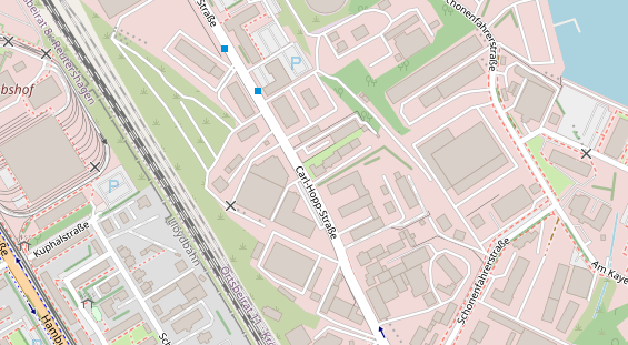 KFZ Werkstatt auf Satellitenbild