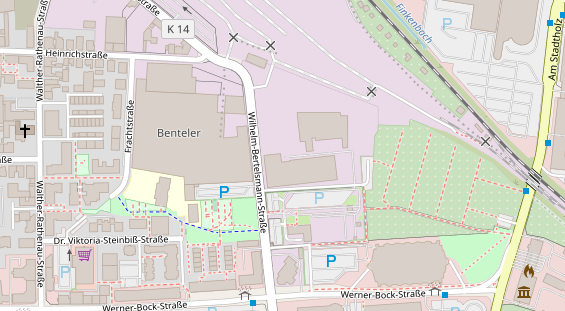KFZ Werkstatt auf Satellitenbild
