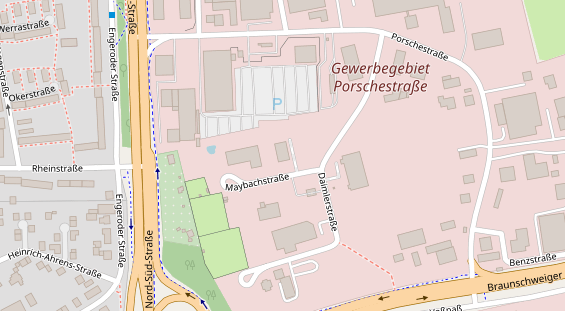 KFZ Werkstatt auf Karte
