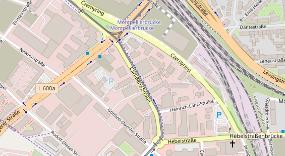 KFZ Werkstatt auf Satellitenbild