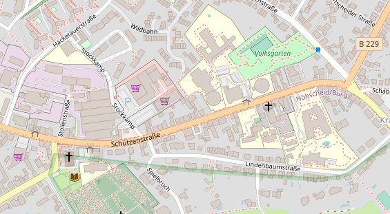 KFZ Werkstatt auf Satellitenbild