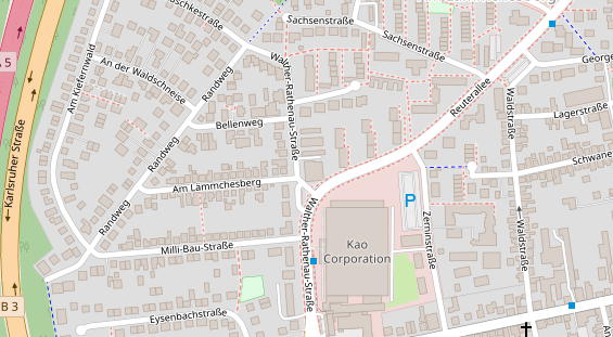 KFZ Werkstatt auf Satellitenbild