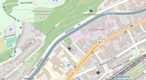 KFZ Werkstatt auf Satellitenbild