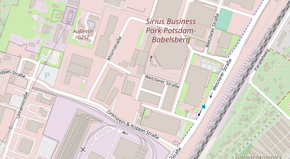 KFZ Werkstatt auf Satellitenbild