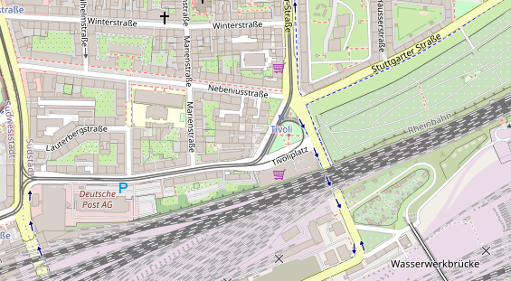 KFZ Werkstatt auf Satellitenbild