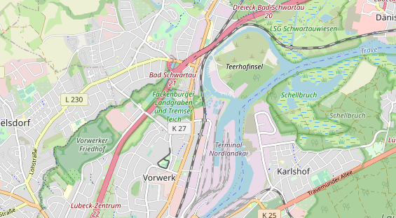 KFZ Werkstatt auf Karte