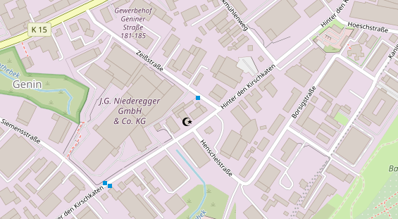 KFZ Werkstatt auf Satellitenbild