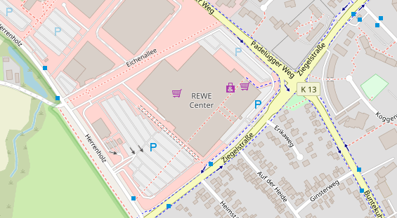 KFZ Werkstatt auf Satellitenbild
