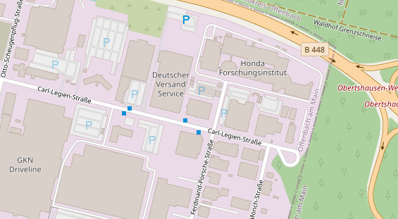 KFZ Werkstatt auf Karte