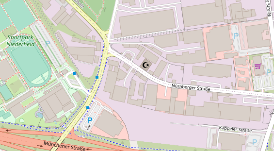 KFZ Werkstatt auf Satellitenbild