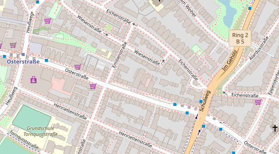KFZ Werkstatt auf Satellitenbild