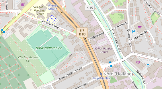 KFZ Werkstatt auf Satellitenbild
