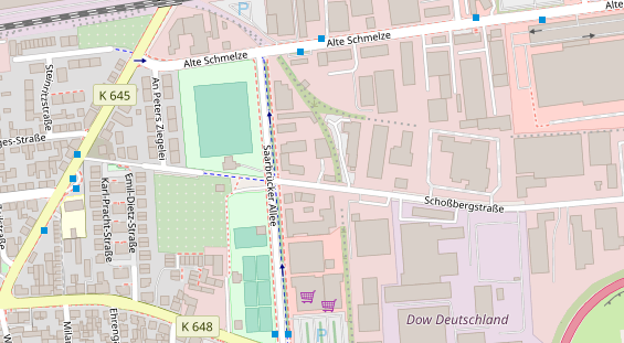 KFZ Werkstatt auf Satellitenbild