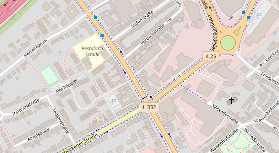 KFZ Werkstatt auf Satellitenbild