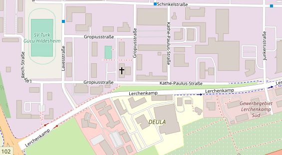 KFZ Werkstatt auf Satellitenbild
