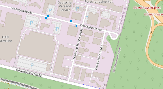 KFZ Werkstatt auf Satellitenbild