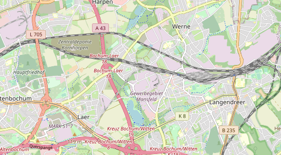KFZ Werkstatt auf Karte