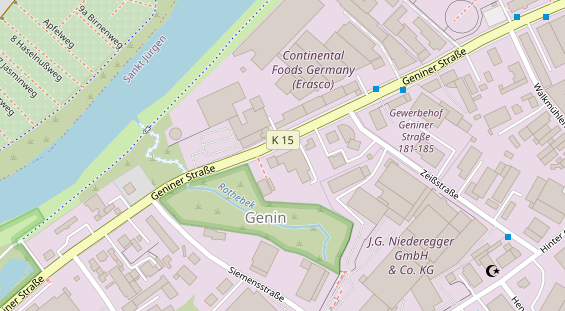 KFZ Werkstatt auf Satellitenbild