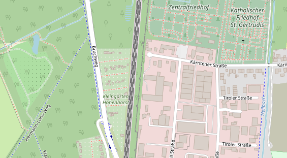 KFZ Werkstatt auf Satellitenbild