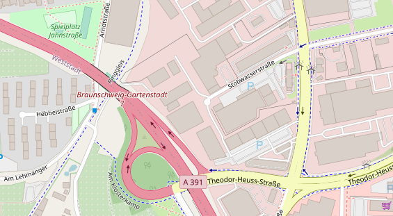 KFZ Werkstatt auf Satellitenbild