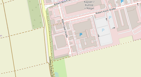 KFZ Werkstatt auf Satellitenbild