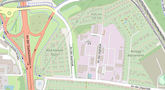 KFZ Werkstatt auf Satellitenbild