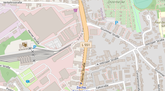 KFZ Werkstatt auf Satellitenbild