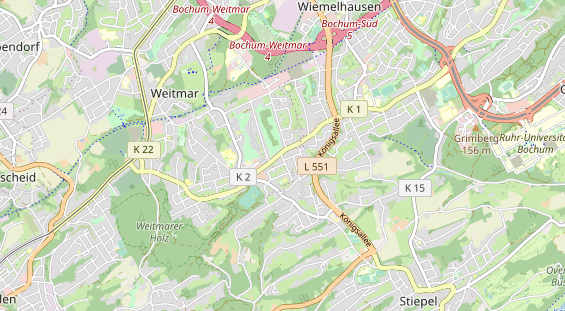 KFZ Werkstatt auf Karte