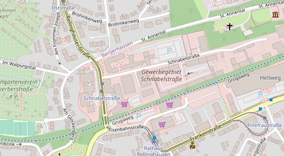 KFZ Werkstatt auf Satellitenbild