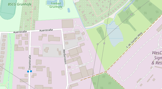 KFZ Werkstatt auf Satellitenbild