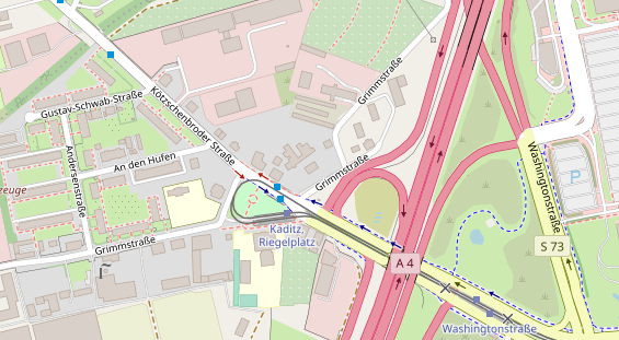 KFZ Werkstatt auf Satellitenbild