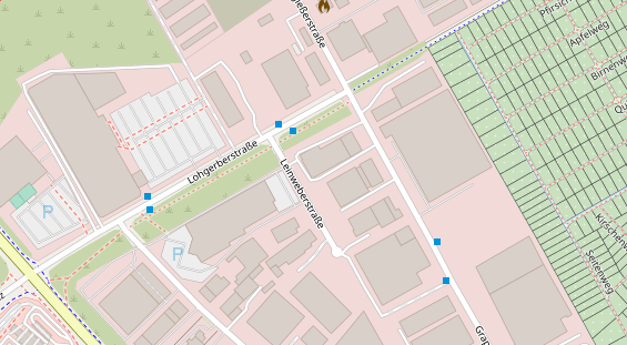 KFZ Werkstatt auf Satellitenbild