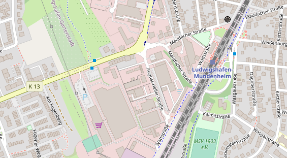KFZ Werkstatt auf Satellitenbild