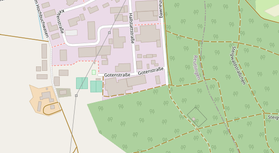 KFZ Werkstatt auf Satellitenbild